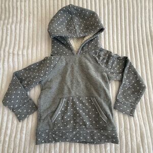 Cat & Jack Gray Hoodie with Heart Design